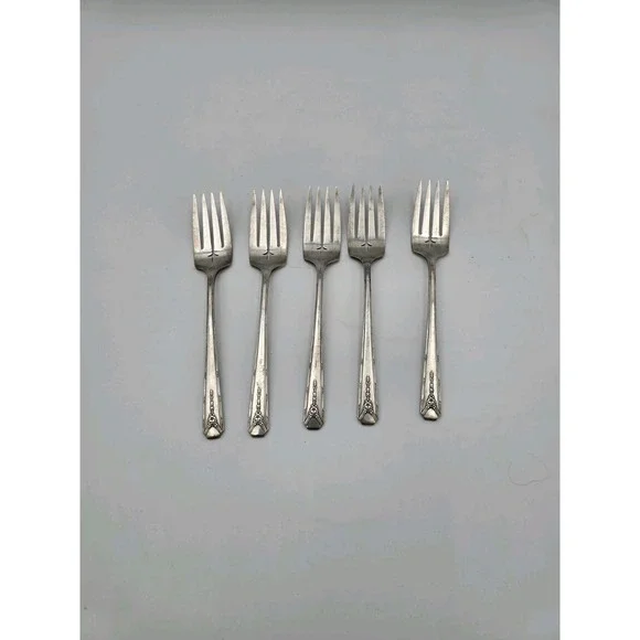 Milady Community  Silver Plate Salad Forks (Set of 5) Oneida Silverplate