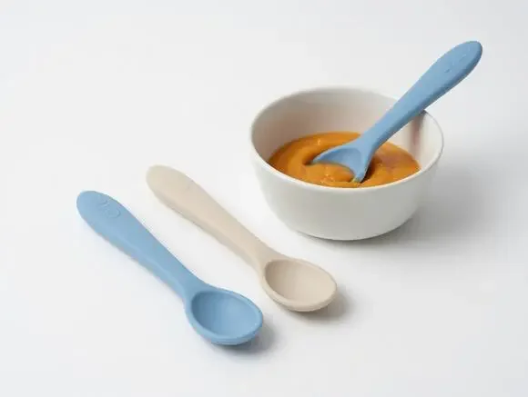 Dollop Silicone Baby Spoons – 2 Pack (6+ Months)