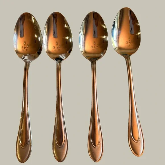 Pfaltzgraff Winston Frost 4 Dinner Spoons Stainless Flatware Replacement Lot