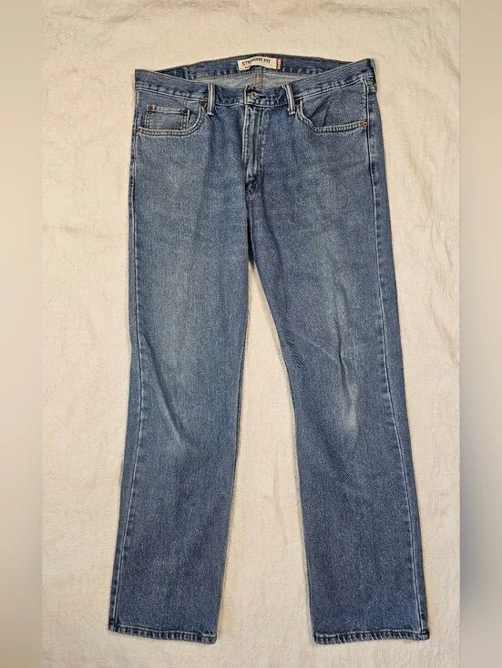 Levi's 505 Straight Fit Jeans Men's 38x34 Medium Wash Classic Denim