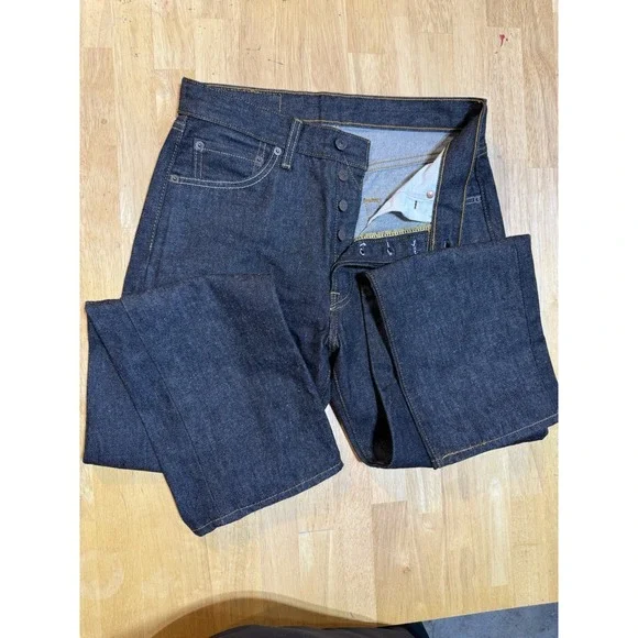 Levi's 501 Original Fit Jeans Mens W30 L30 Dark Wash Button Fly 100% Cotton NWOT