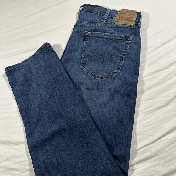 Levi's 559 Jeans Mens 38x34 Relaxed Straight Blue Denim‎