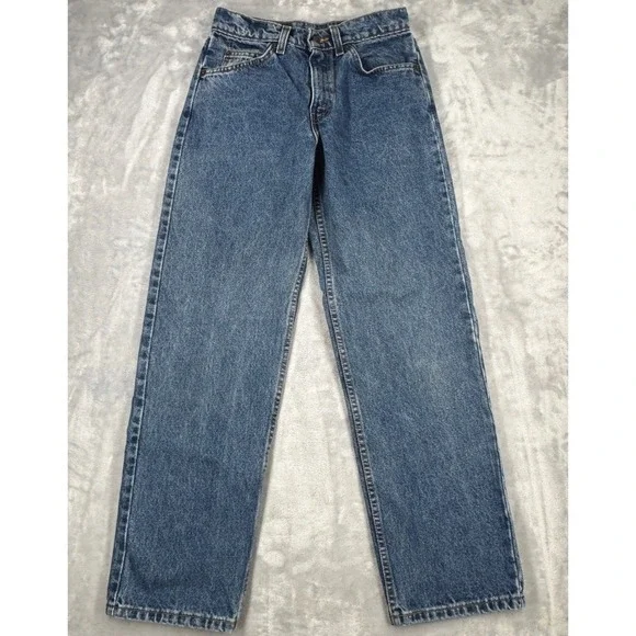 VTG LEVI'S 562 Loose Fit Student Men 28x30 (27x30.5) Blank Orange Tab USA 1997