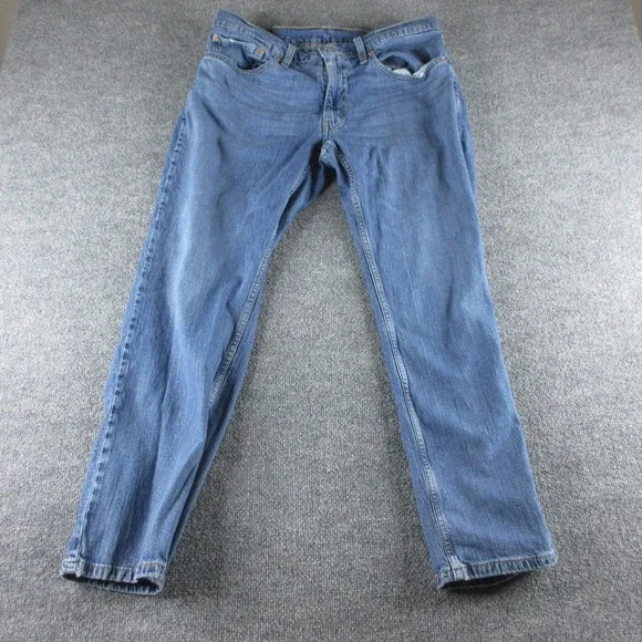 Levis 559 Jeans Mens 36x30 Blue Relaxed Straight Medium Wash Denim Casual