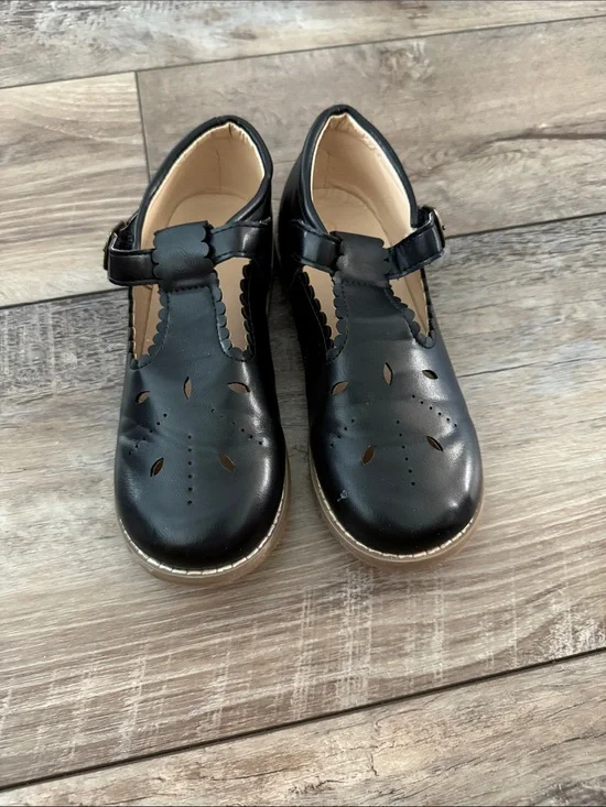 Girl Black T-Strap Mary Jane Shoes