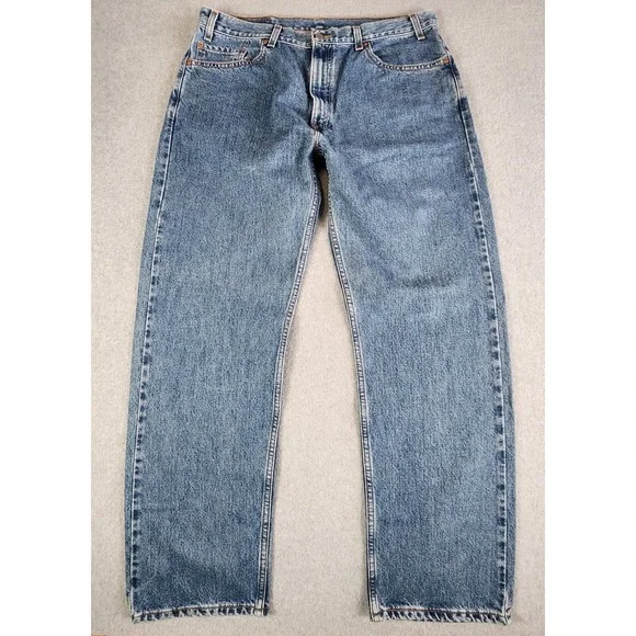 Vintage Levis 505 Jeans Mens 36x30 Blue Straight Fit Denim Medium Wash Tag 38x30
