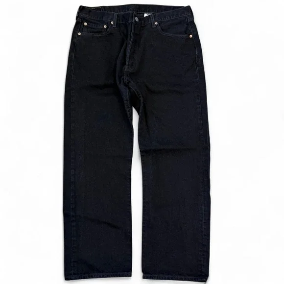 Vintage Levis Original 501 Jeans Men's 38x30.5 Black Denim Button Fly Y2K VTG