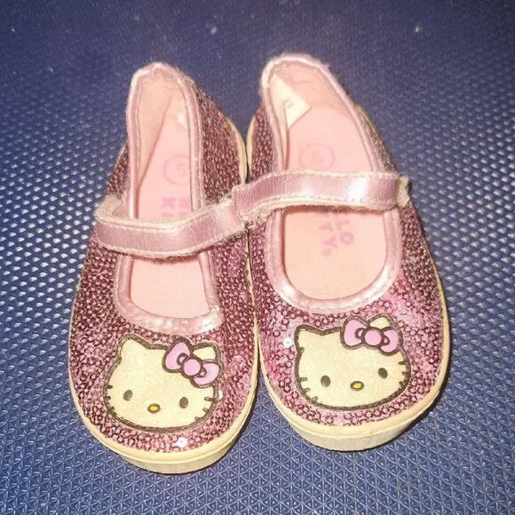 Hello Kitty Pink Glitter Kids Shoes 5