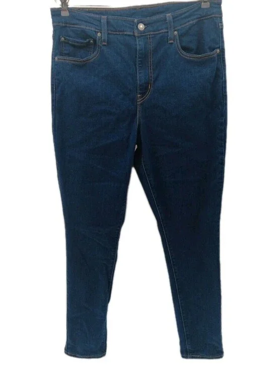 Levis Jeans Mens 32x20 Blue Denim Skinny Stretch Outdoor Work Casual Pants