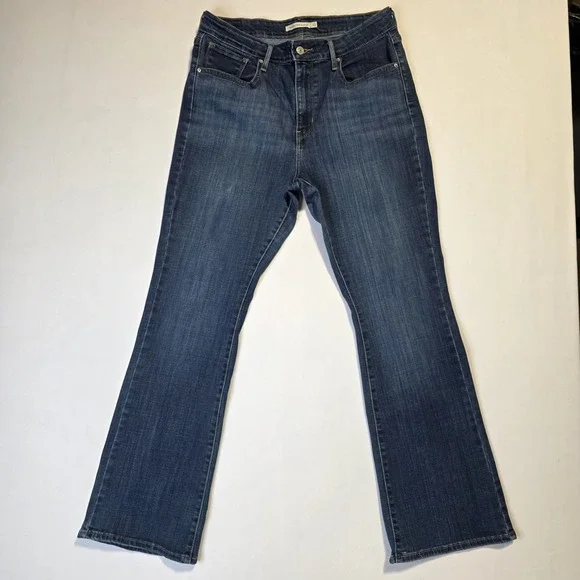 Levi's 725 High Rise Bootcut Jeans Women's 32x30 Medium Wash Stretch Denim
