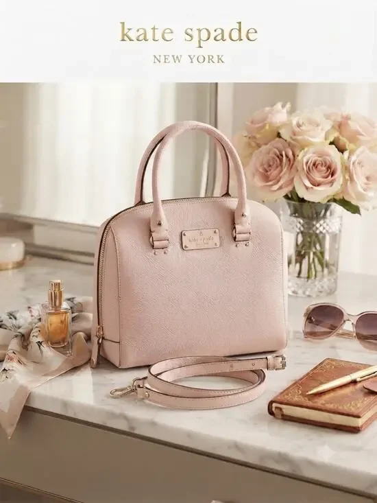 Kate Spade Light Pink Pebbled Leather Satchel - Autheticated