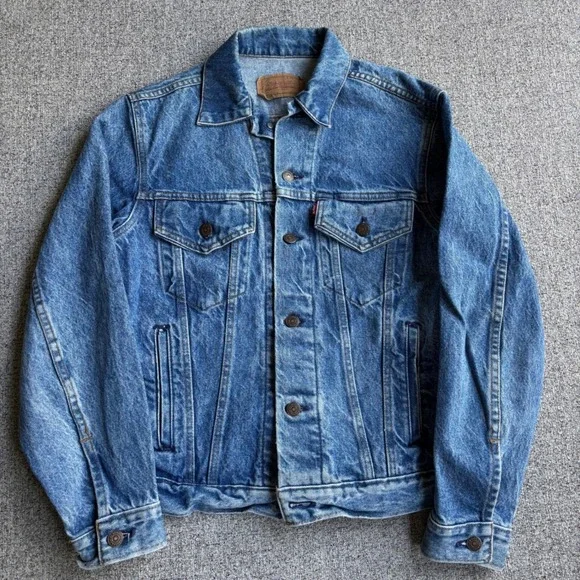 Levi's Denim Type 3 Jacket Mens 38 M Blue Trucker Made in USA Vintage 4-Pocket