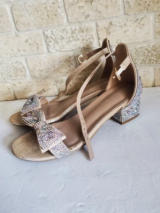 Excellent Condition Girl's Rhinestone Shoes