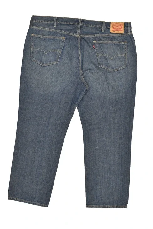 Levi's 559 Relaxed Straight Leg Jeans Men's Size 46x32 Dark Wash Denim Blue