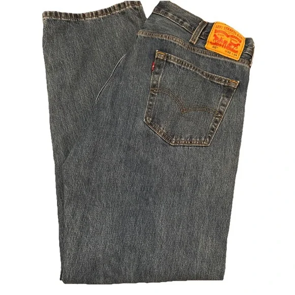 Levi's 40 x‎ 34 505 Regular Fit Straight 4582 Stonewash Denim Jeans