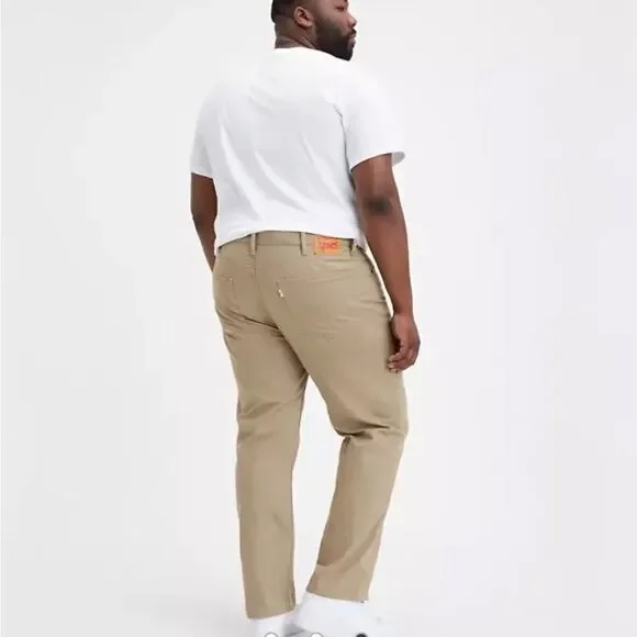MENS BIG & TALL KHAKI LEVIS! SZ 50/28 length