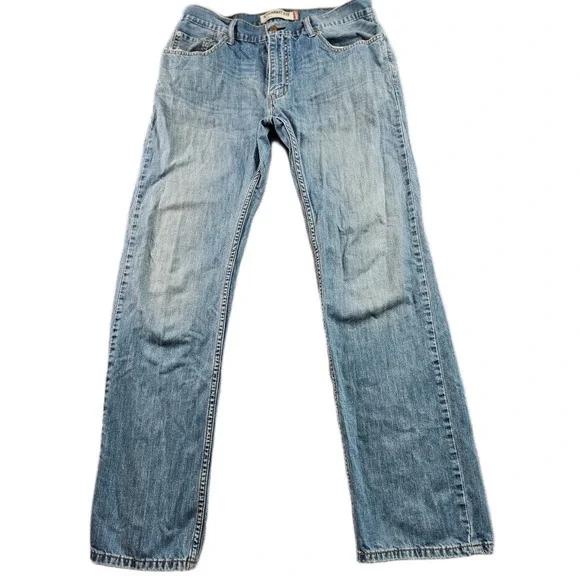Levi's 505‎ Jeans Mens 34x34 Blue Denim Faded Streetwear Americana Straight Fit