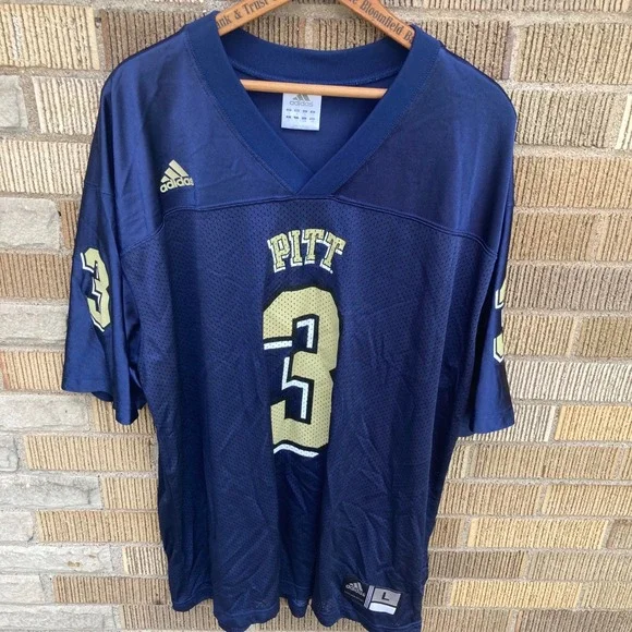 Adidas Pitt Panthers Tyler Palko #3 Football Jersey Mens Large Vtg College Y2K