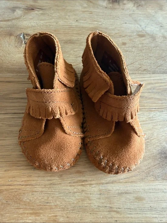 Minnetonka Toddler Fringe Moccasin Boots