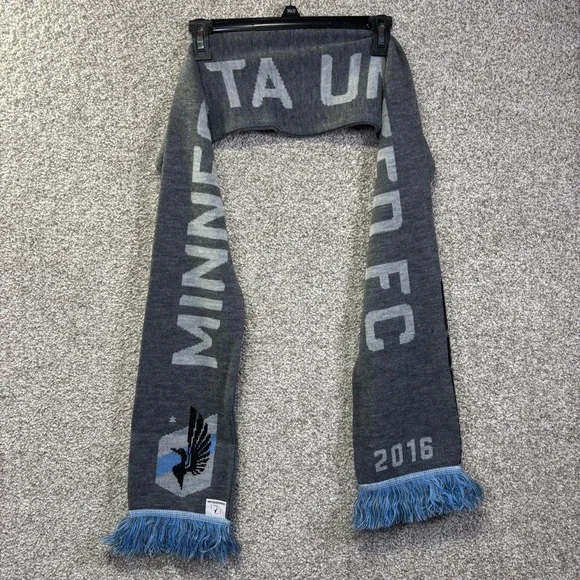 Minnesota United FC Scarf Mens‎ One Size Gray MLS Soccer Knit EuroScarves 2016