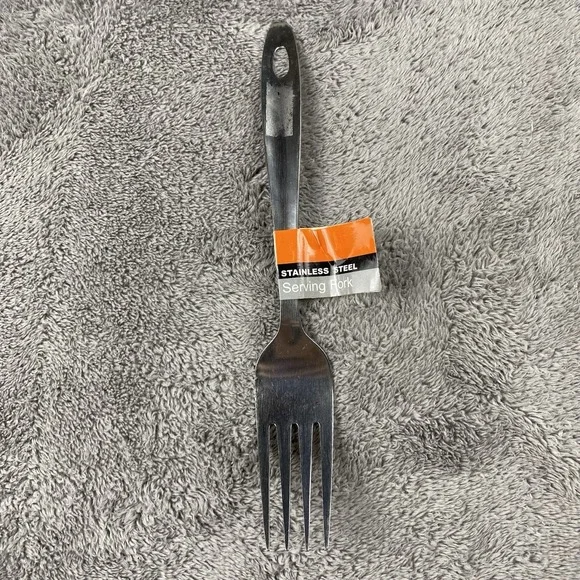 Stainless Steel Large Serving Fork Hanging Handle 9
