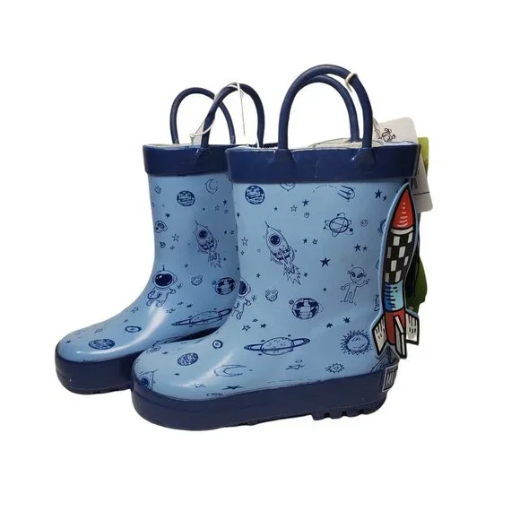 NWT Mucky Wear 3D‎ Rocket Loop Rain boots Size 4T