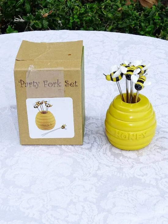 Bumble Bee Party Fork Set