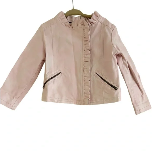 OSHKOSH Leather Jacket in Ballerina Pink