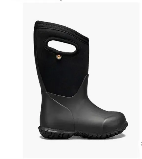 Bogs York Solid Waterproof Insulated Kids' Boots Youth Sz 5