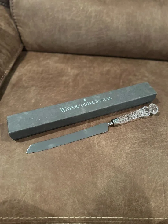 Retired Waterford Crystal Lismore Cake Knife