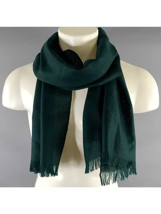 Size Green Knit Scarves