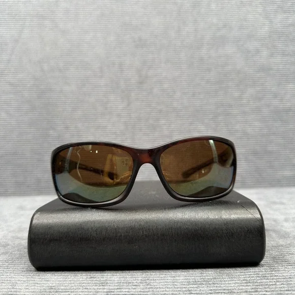 Skechers SE5085 TOR-1P Polarized Y2K Sunglasses Tortoise Orange Rectangular Wrap