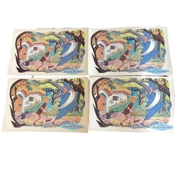 Sword and the Stone  Walt Disney Placemat 1960 Children 11