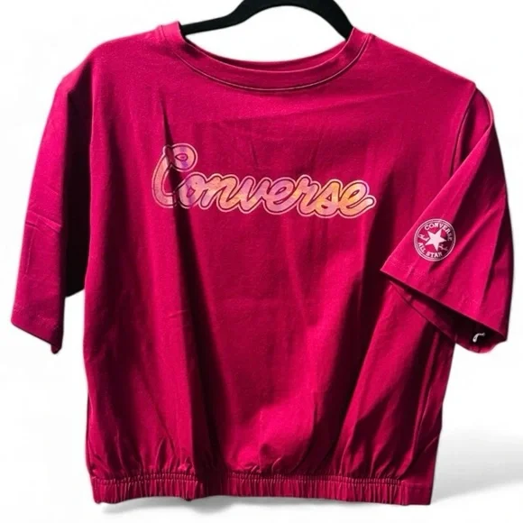 Converse Fuchsia Logo Tee (age 12- 13)