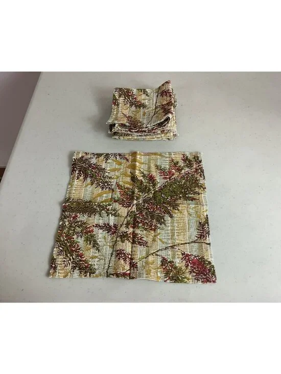 April Cornell Floral Table Napkins Lot of 6