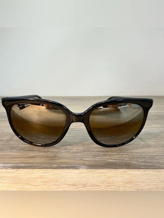 Vintage Vuarnet Pouilloux 002 Sunglasses Amber Lens Black Frames France 1980's