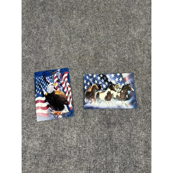 Tree-Free Greetings‎ Patriotic Unity Card Series Set Eagle Horses USA Flag 9/11
