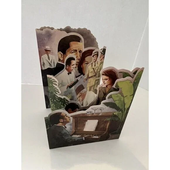 Vtg 1988 Greeting Card Casablanca Happy Birthday Portal Illustrated by Pat Welch