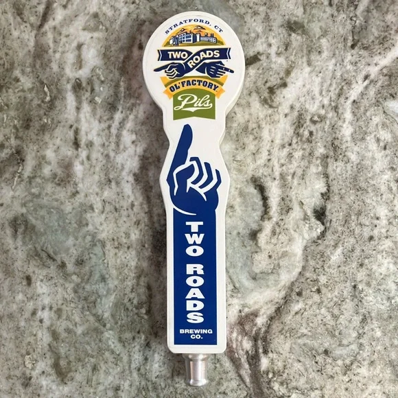 Two Roads Ol’Factory Pils Tap Handle