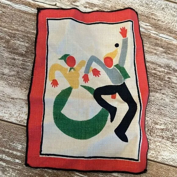 Vintage Cocktail Napkin Linen From an Estate Sale