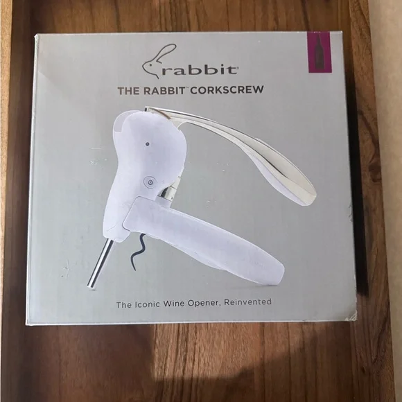 Rabbit Wine The Rabbit Corkscrew | White | NWT‎