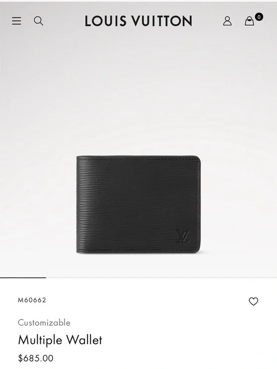 Louis Vuitton Black Epi Leather Multiple Wallet