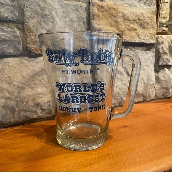 Vintage Billy Bobs Texas Honky Tonk Ft. Worth Worlds Largest 40 Ounce Beer Mug