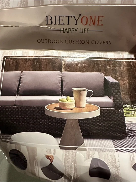 Outdoor Cushion Covers - Gray