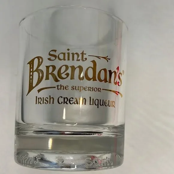 Saint Brendan’s Irish Cream Liqueur Glass 8 Oz 2 1/2 In Round 3 3/4 Tall 1 Only