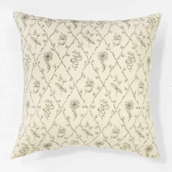 Pillow Cover Only Cream/Dark Brown - Threshold™ designed with Studio McGee