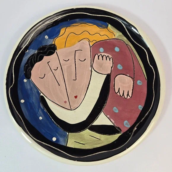 Vintage Sandra Magsamen Signed Ceramic Plate – 