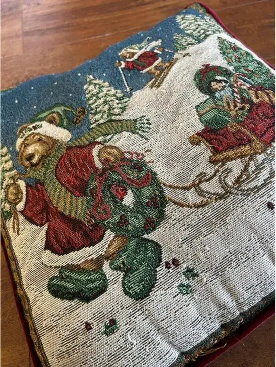 Portofino Holiday Themed Decorative Throw Pillow