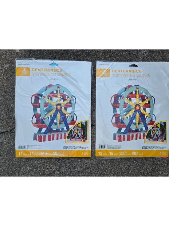 2 Pack 3D Ferris Wheel Table Centerpiece 12