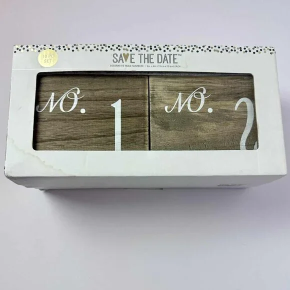 Save the Date Decorative Table Numbers | Rustic Wedding Decor‎ Set of 10
